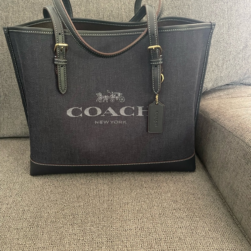 Coach Black and Gold Tote Bag